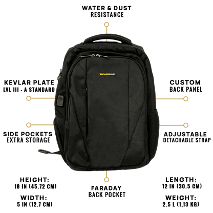 EscapeZone Shield/Faraday Ballistic Backpack-GREEN