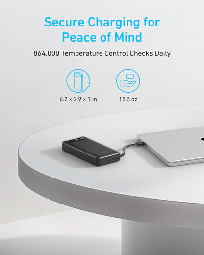 Anker Power Bank (20K, 87W, Built-In USB-C Cable)