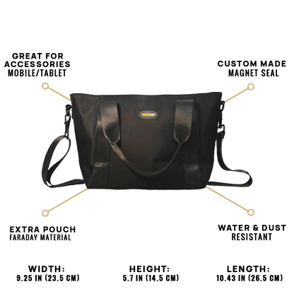 Stylish Women’s Handbag with Faraday Pockets (small)