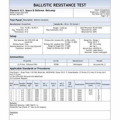 EscapeZone Bulletproof IIIa Faraday Laptop Shoulder Bag
