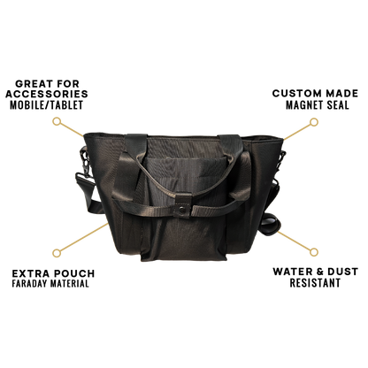 EscapeZone Stylish Women’s Handbag with Faraday Pockets (small)